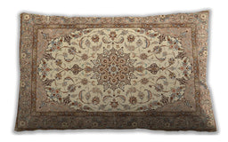 Traditional Classic Rectangular Brown Lumbar Throw Pillow, 13 inch by 19 inch, lbtr943