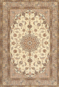 Machine Washable Traditional Brown Rug, wshtr943