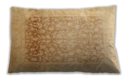 Traditional Classic Rectangular Dark Orange Lumbar Throw Pillow, 13 inch by 19 inch, lbtr944