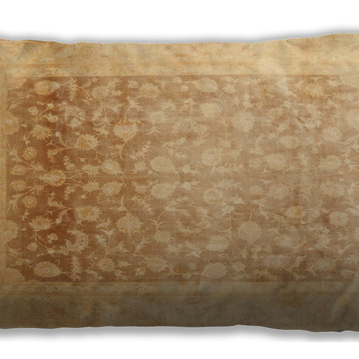 Traditional Classic Rectangular Dark Orange Lumbar Throw Pillow, 13 inch by 19 inch, lbtr944