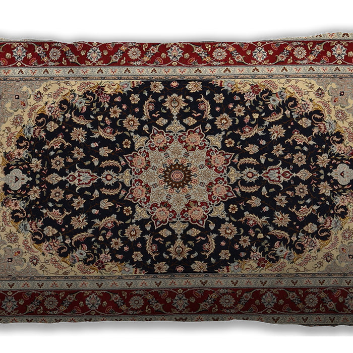 Traditional Classic Rectangular Vermilion Red Lumbar Throw Pillow, 13 inch by 19 inch, lbtr945