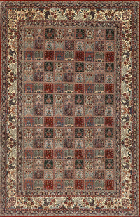 Machine Washable Traditional Camel Brown Rug, wshtr948