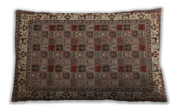 Traditional Classic Rectangular Camel Brown Lumbar Throw Pillow, 13 inch by 19 inch, lbtr948