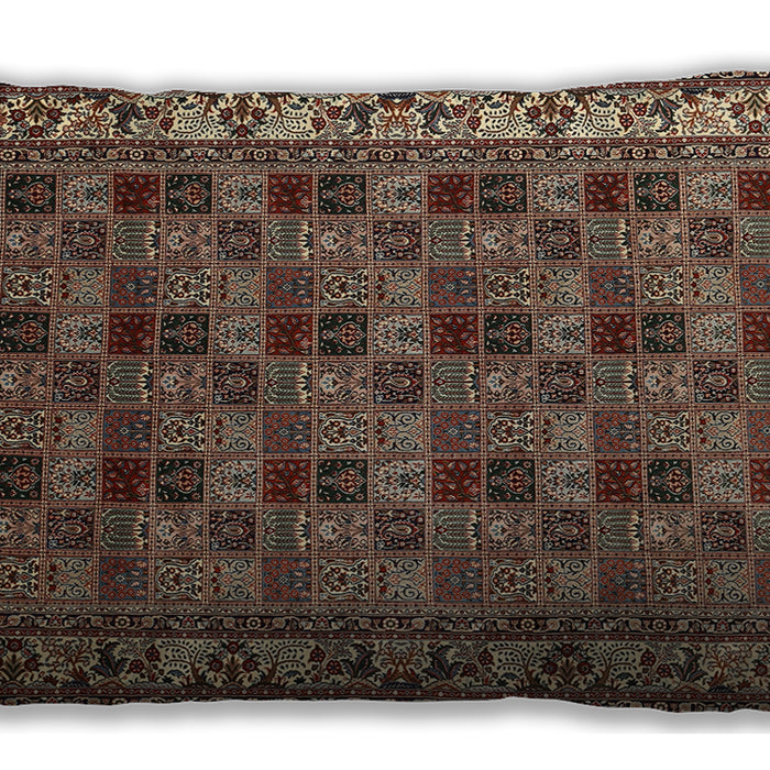 Traditional Classic Rectangular Camel Brown Lumbar Throw Pillow, 13 inch by 19 inch, lbtr948
