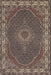 Traditional Bakers Brown Medallion Rug, tr949