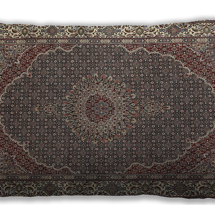 Traditional Classic Rectangular Bakers Brown Lumbar Throw Pillow, 13 inch by 19 inch, lbtr949