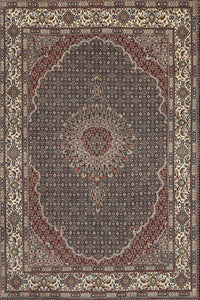 Machine Washable Traditional Bakers Brown Rug, wshtr949