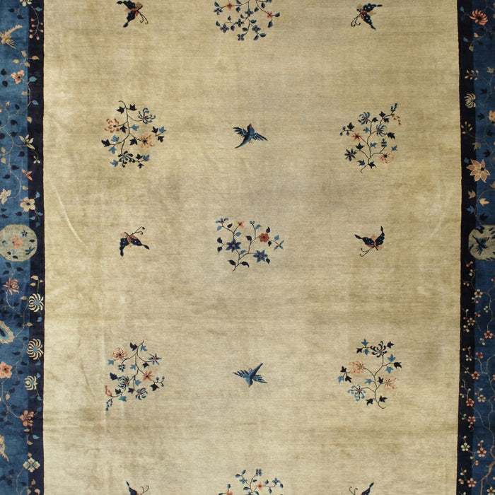 Traditional Brownish Green Oriental Rug, tr94