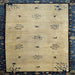 Square Traditional Brownish Green Oriental Rug, tr94