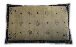 Traditional Classic Rectangular Brown Green Lumbar Throw Pillow, 13 inch by 19 inch, lbtr94