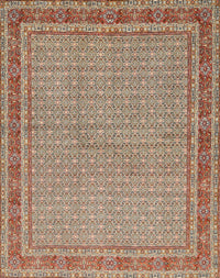 Machine Washable Traditional Sienna Brown Rug, wshtr950