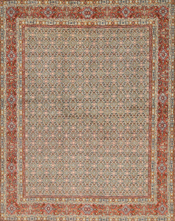 Machine Washable Traditional Sienna Brown Rug, wshtr950