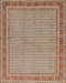 Machine Washable Traditional Sienna Brown Rug, wshtr950