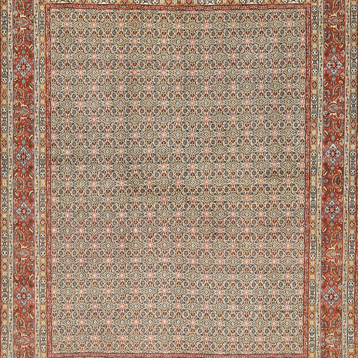 Machine Washable Traditional Sienna Brown Rug, wshtr950