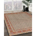 Machine Washable Traditional Sienna Brown Rug in a Family Room, wshtr950