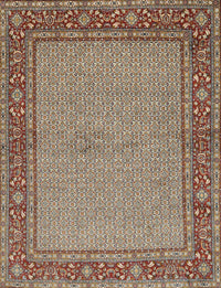 Machine Washable Traditional Light French Beige Brown Rug, wshtr951