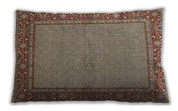 Traditional Classic Rectangular Light French Beige Brown Lumbar Throw Pillow, 13 inch by 19 inch, lbtr951