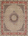 Traditional Light French Beige Brown Medallion Rug, tr952