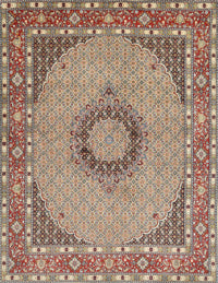 Machine Washable Traditional Light French Beige Brown Rug, wshtr952