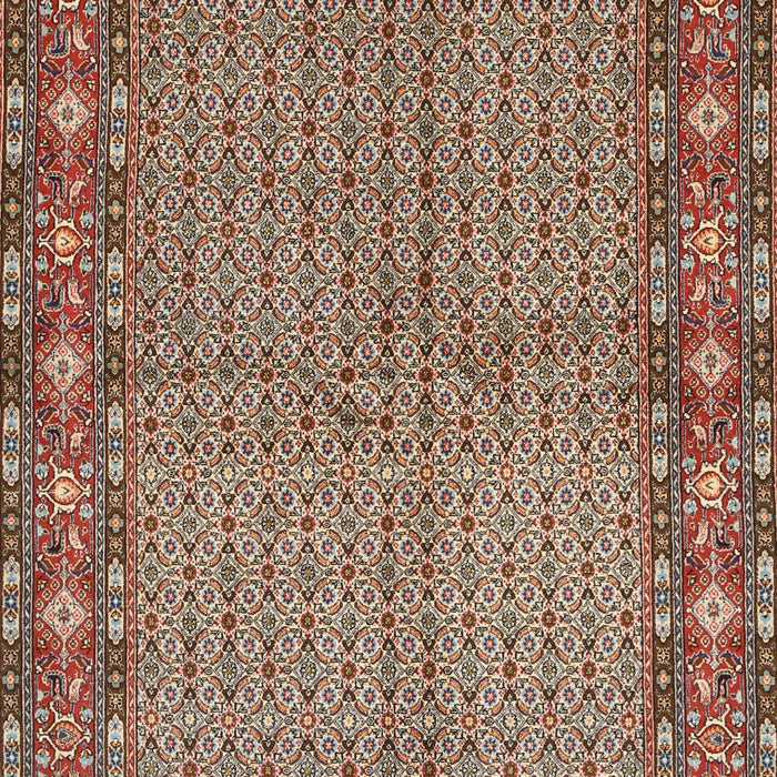 Machine Washable Traditional Light French Beige Brown Rug, wshtr954