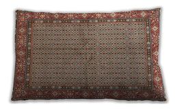 Traditional Classic Rectangular Light French Beige Brown Lumbar Throw Pillow, 13 inch by 19 inch, lbtr954