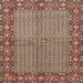 Square Traditional Light French Beige Brown Persian Rug, tr954