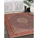 Machine Washable Traditional Saffron Red Rug in a Family Room, wshtr955
