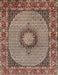 Traditional Light French Beige Brown Medallion Rug, tr956