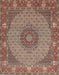 Machine Washable Traditional Light French Beige Brown Rug, wshtr957