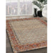Machine Washable Traditional Dark Sienna Brown Rug in a Family Room, wshtr958