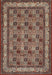 Machine Washable Traditional Camel Brown Rug, wshtr959