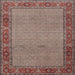 Square Traditional Light French Beige Brown Persian Rug, tr960