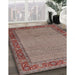 Machine Washable Traditional Light French Beige Brown Rug in a Family Room, wshtr960