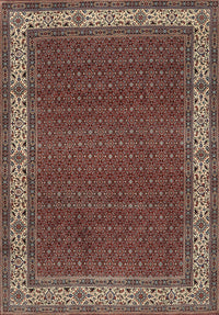 Machine Washable Traditional Camel Brown Rug, wshtr961