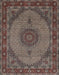 Traditional Bakers Brown Medallion Rug, tr962