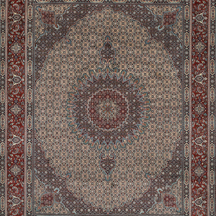 Traditional Bakers Brown Medallion Rug, tr962