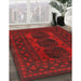 Traditional Red Persian Rug in Family Room, tr963