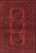 Machine Washable Traditional Red Rug, wshtr964