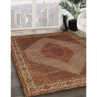 Traditional Saffron Red Persian Rug, tr965