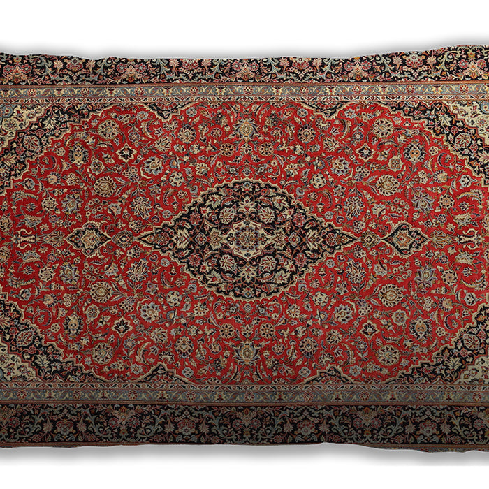 Traditional Classic Rectangular Tomato Red Lumbar Throw Pillow, 13 inch by 19 inch, lbtr966