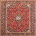 Square Traditional Tangerine Pink Persian Rug, tr967