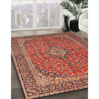 Traditional Sand Brown Persian Rug, tr968