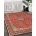 Machine Washable Traditional Sand Brown Rug in a Family Room, wshtr968