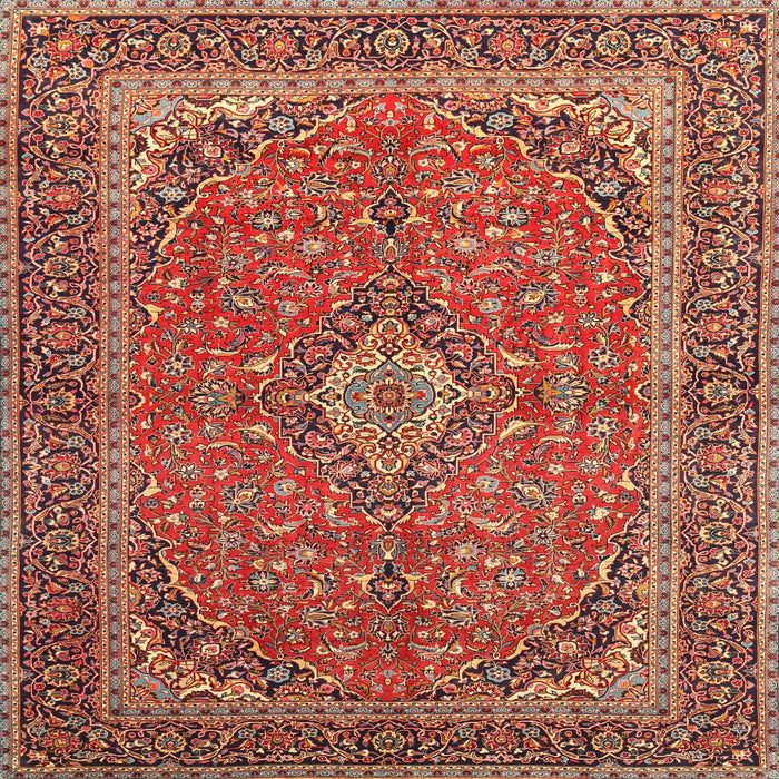 Square Traditional Sand Brown Persian Rug, tr968