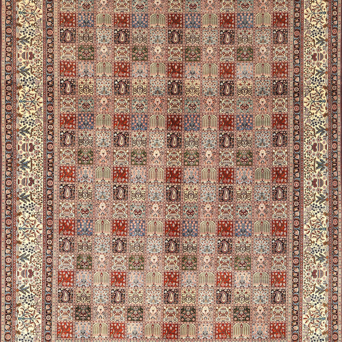 Traditional Brown Red Persian Rug, tr969