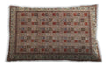 Traditional Classic Rectangular Brown Red Lumbar Throw Pillow, 13 inch by 19 inch, lbtr969