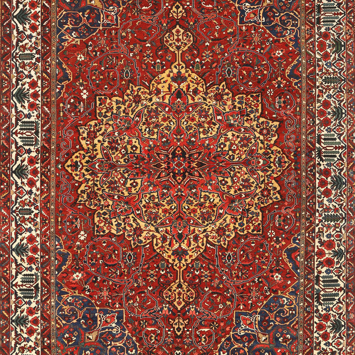 Traditional Dark Almond Brown Persian Rug, tr970