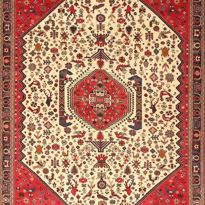 Machine Washable Traditional Tomato Red Rug, wshtr971