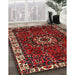 Machine Washable Traditional Brown Rug in a Family Room, wshtr972
