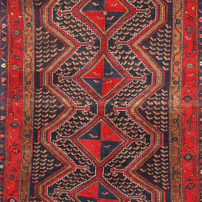 Machine Washable Traditional Chestnut Brown Rug, wshtr976